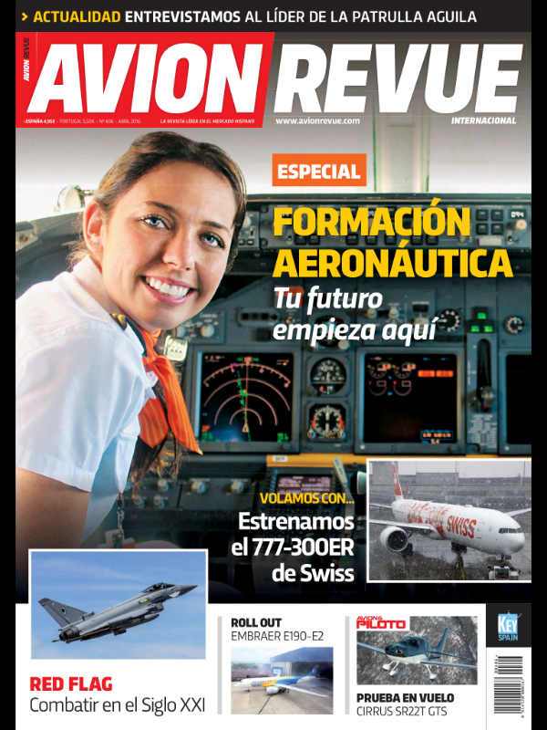 portada de revista de aviacion avion revue