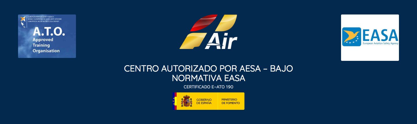 logo de la empresa oneair aviacion y logos de easa - ato y gobierno de españa