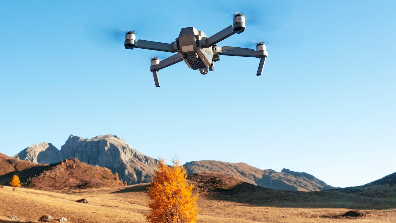 Dron usado en arqueología