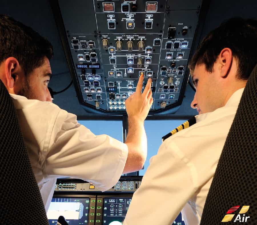 panel interior del simulador de vuelo habilitado a320 alsim alx