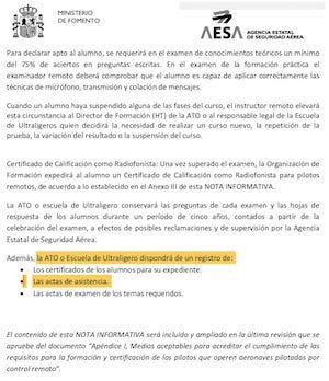 curso-radiofonista-normativa pagina numero dos del documento oficial sobre la nueva normativa de radiofonista