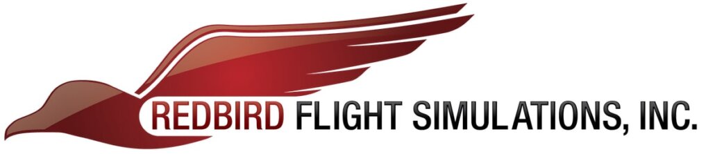 logo del fabricante americano de simuladores redbird flight simulations inc