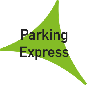 Logo parking express preferente salidas del Aeropuerto de Málaga.