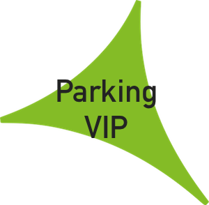 Logo del parking VIP del Aeropuerto de Málaga.