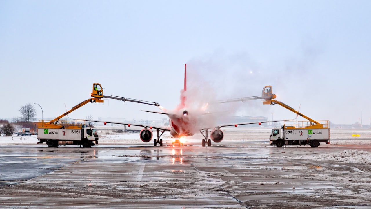 El hielo seco en los aviones