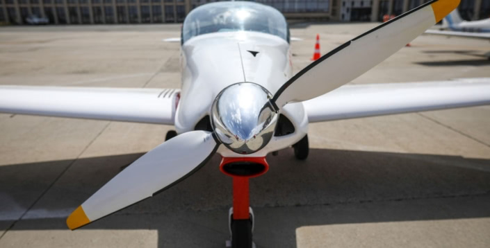 Jouet Ancien Avion à Hélice En Métal - Tôle Windup Mécanique - Neuf En Boîte